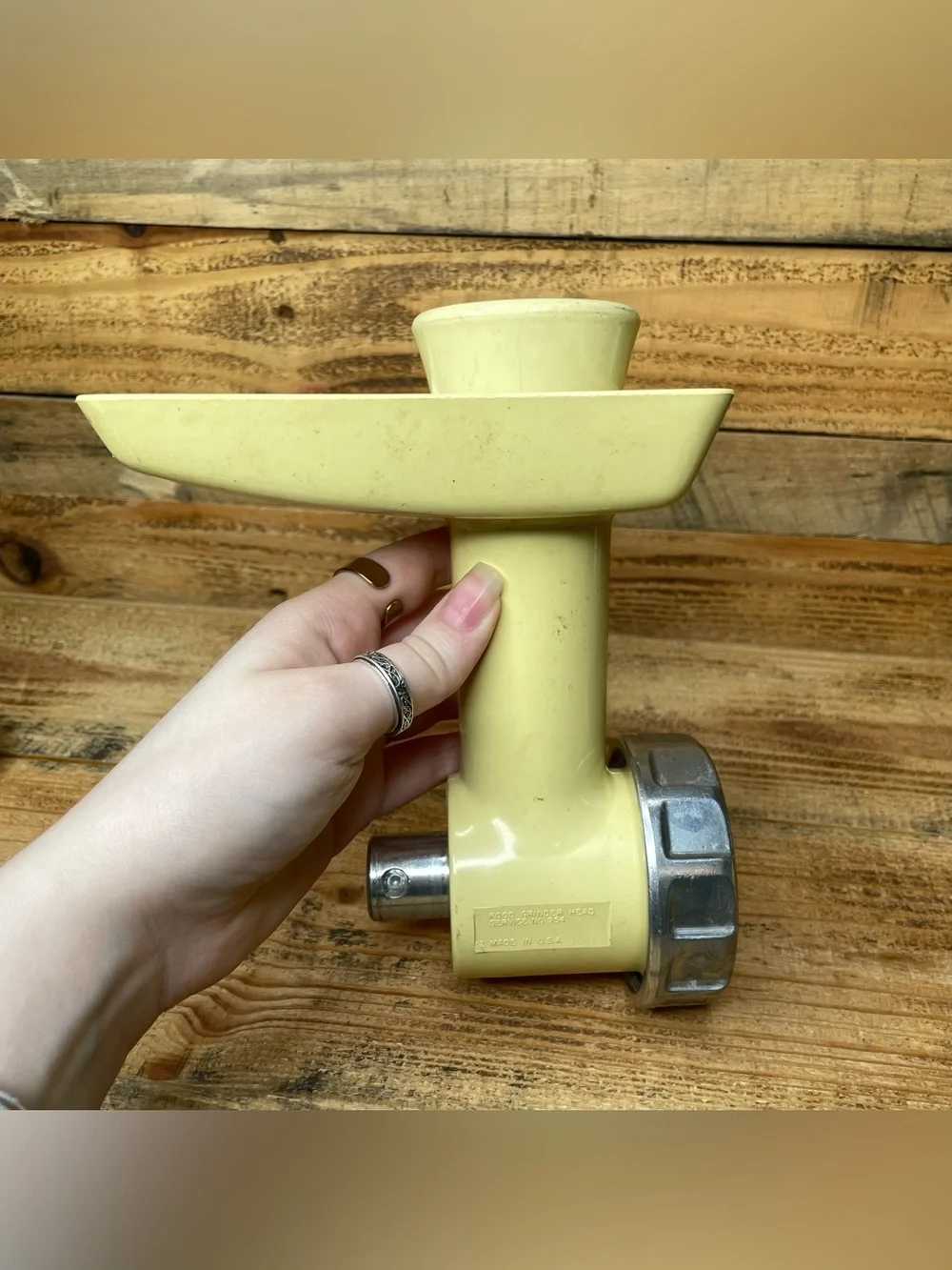 Vintage Oster Regency Kitchen Center Meat Grinder Attachment Tested (NO BLADE)
